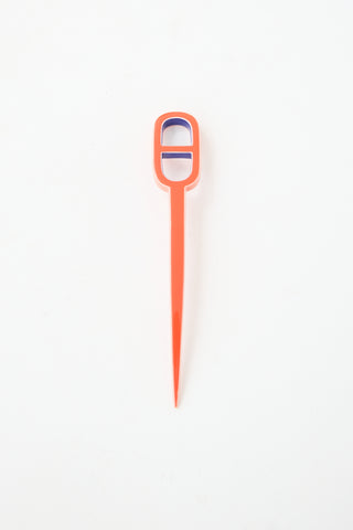 Hermès Acetate Two Tone Chaîne D'Ancre Hair Pin