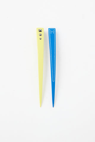 Hermès Acetate 2 Piece Hair Pins