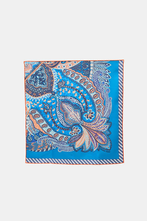 Hermès 2017 Silk Jardin de la Maharani Recadre 45 Scarf