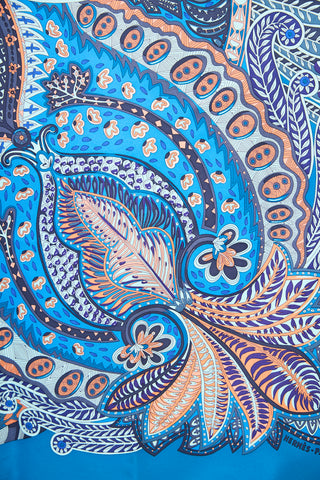 Hermès 2017 Silk Jardin de la Maharani Recadre 45 Scarf