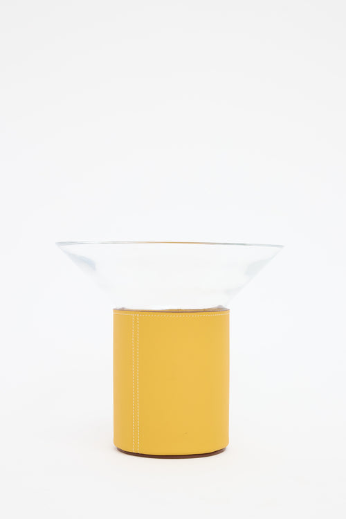 Hermès Jaune Ambre Delta Vase