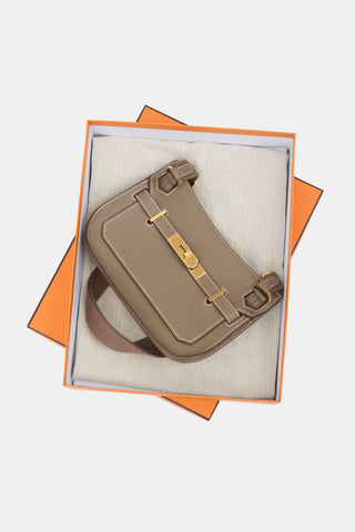 Hermès 2023 Etoupe Swift Mini Jypsiere Bag