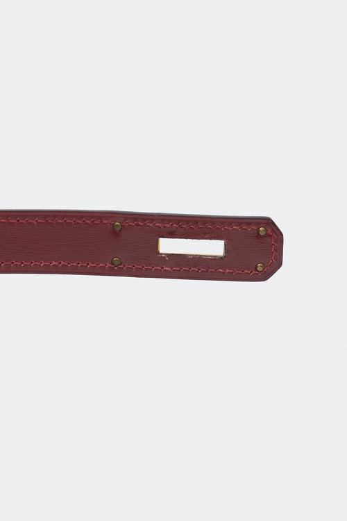 Hermès Vintage Rouge H Box Kelly Sellier 28 Bag