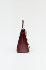 Hermès Vintage Rouge H Box Kelly Sellier 28 Bag