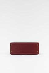 Hermès Vintage Rouge H Box Kelly Sellier 28 Bag