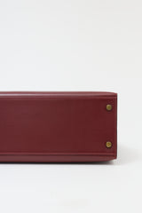 Hermès Vintage Rouge H Box Kelly Sellier 28 Bag