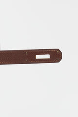 Hermès 1991 Brown Courchevel Kelly Retourne 32 Bag