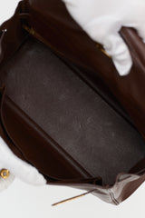 Hermès 1991 Brown Courchevel Kelly Retourne 32 Bag