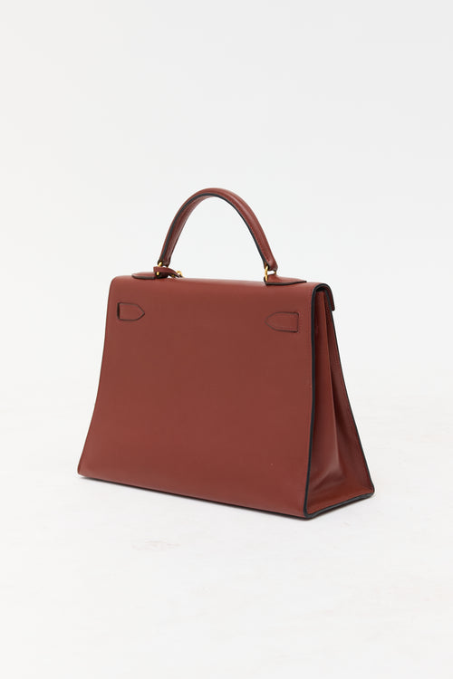 Hermès Vintage Sienne Verso Box Sellier 32 Bag