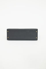 Hermès Noir Kelly Epsom Sellier 32 Bag
