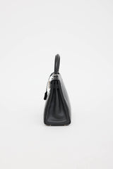 Hermès 2004 Noir Togo Retourne Kelly 28 Bag
