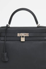 Hermès 2021 Noir Togo Retourne Kelly 32 Bag