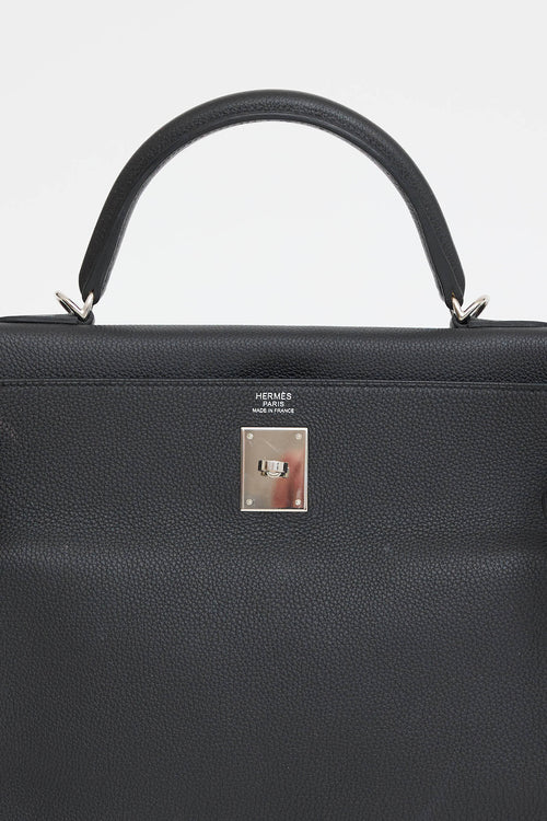 Hermès 2021 Noir Togo Retourne Kelly 32 Bag