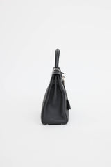 Hermès 2021 Noir Togo Retourne Kelly 32 Bag