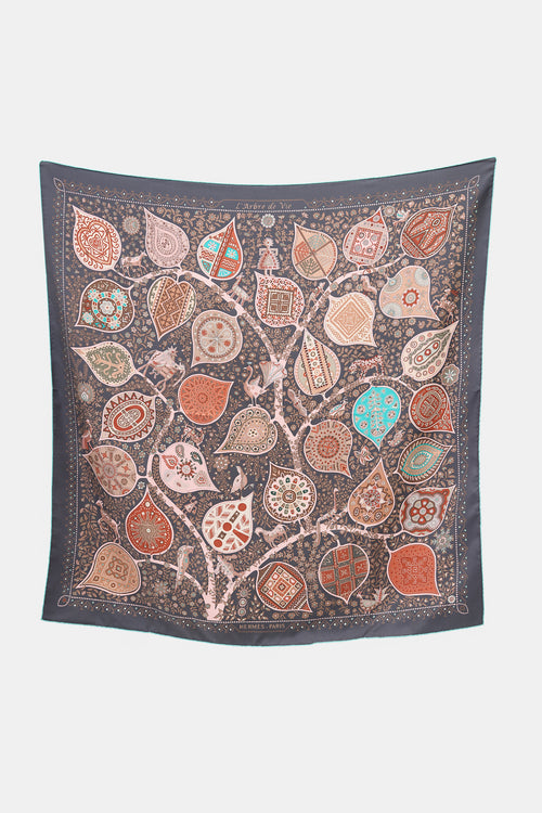 Hermès 2011 Silk L'Arbre de Vie 90 Scarf
