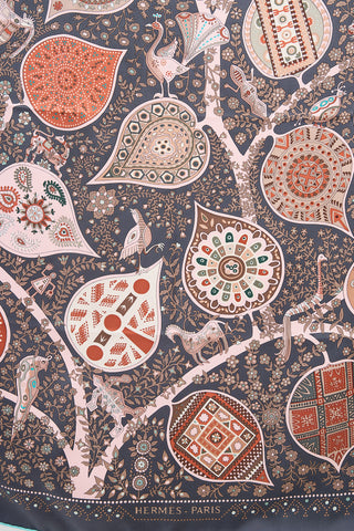 Hermès 2011 Silk L'Arbre de Vie 90 Scarf