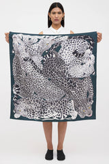 Hermès Lazy Leopardesses Silk Scarf