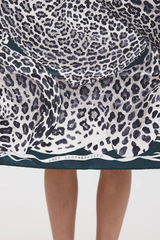 Hermès Lazy Leopardesses Silk Scarf