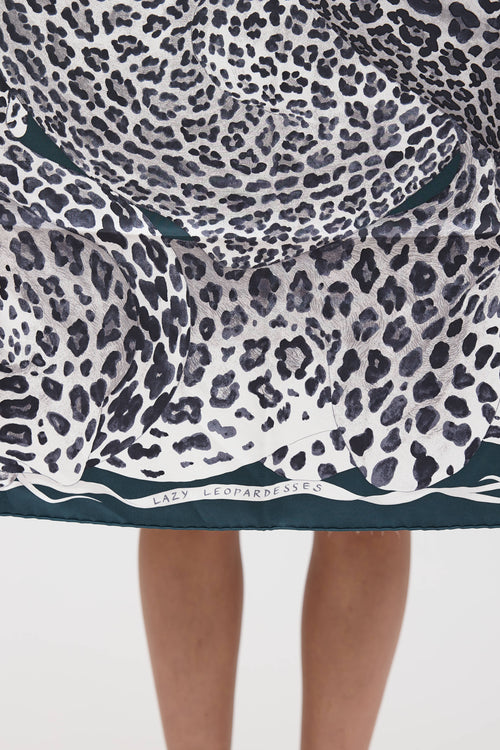 Hermès Lazy Leopardesses Silk Scarf