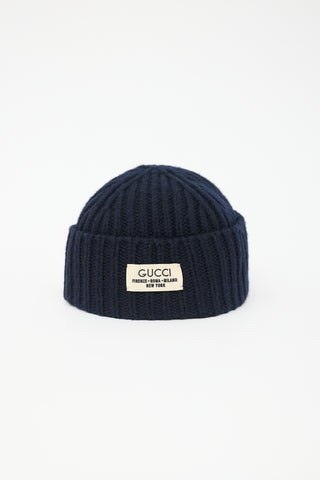 Gucci Logo Ribbed Beanie