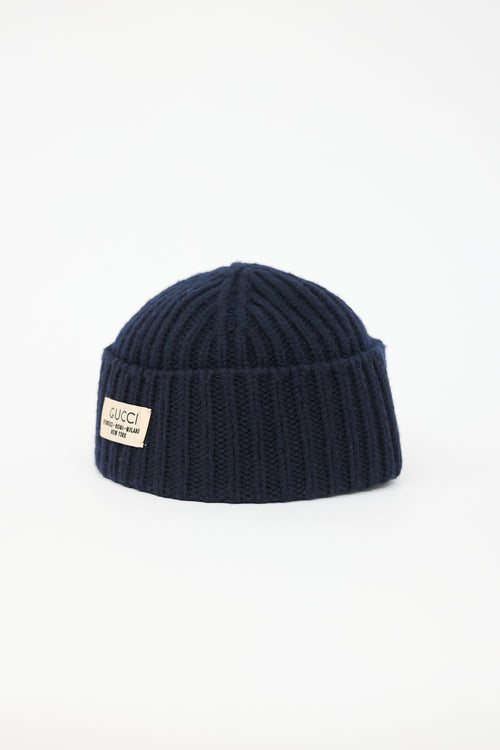 Gucci Logo Ribbed Beanie