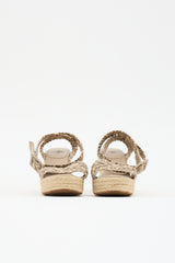 Hermès Leather Wedge Sandal