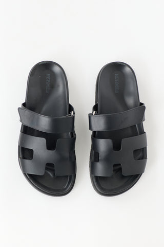 Hermès Leather Chypre Sandal