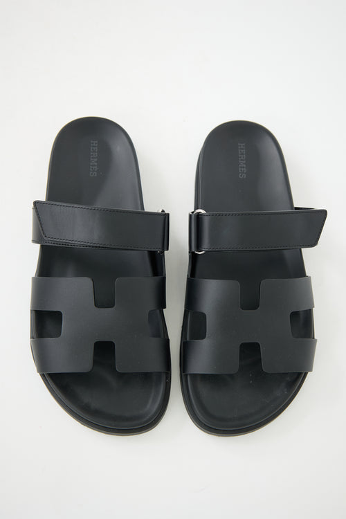 Hermès Leather Chypre Sandal