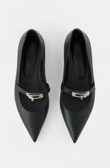 Hermès Leather Kelly Ballet Flat