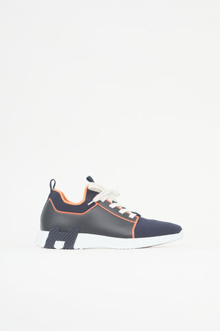 Hermès Leather & Knit Depart Sneaker
