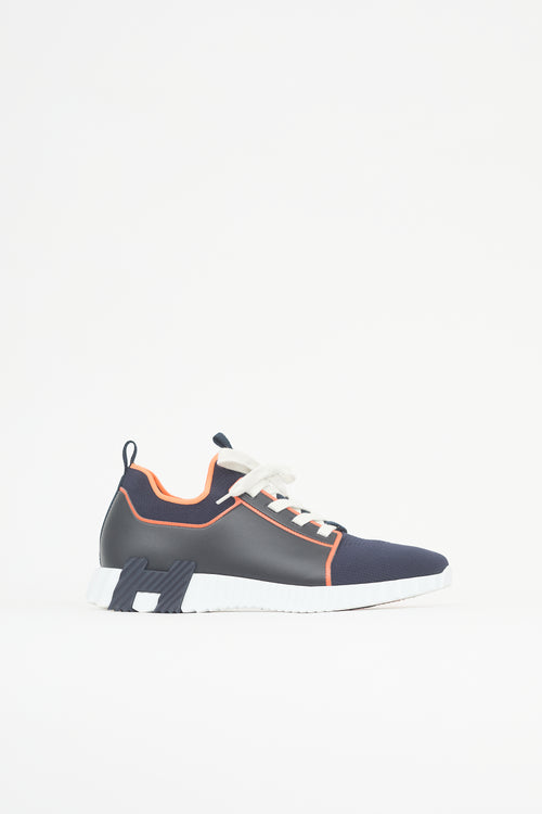 Hermès Leather & Knit Depart Sneaker