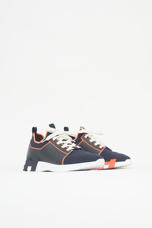 Hermès Leather & Knit Depart Sneaker
