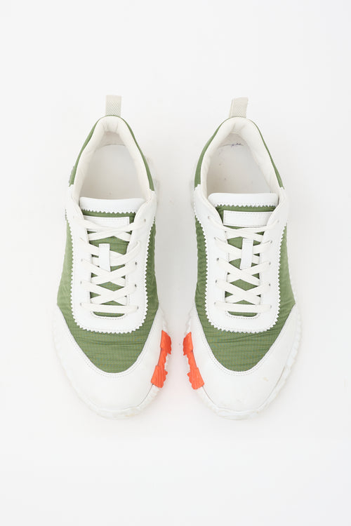 Hermès Leather Ripstop Bouncing Sneaker