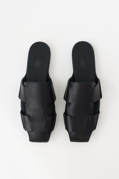 Hermès Leather Ruse Mule