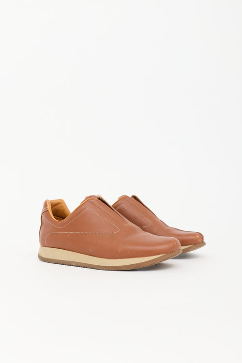Hermès Leather Slip On Sneaker