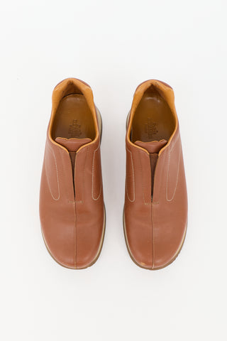 Hermès Leather Slip On Sneaker