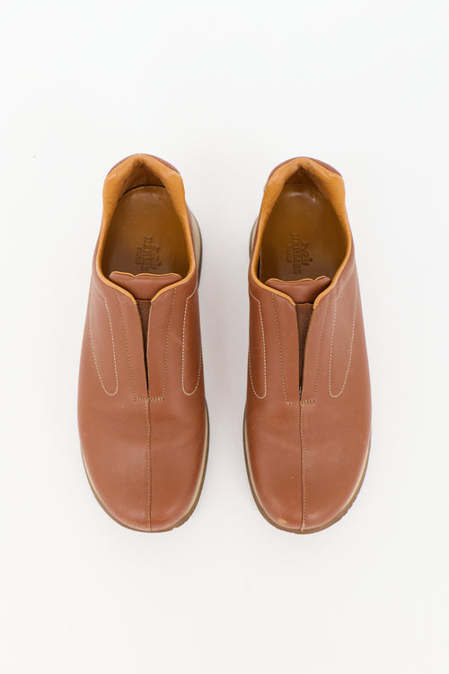 Hermès Leather Slip On Sneaker