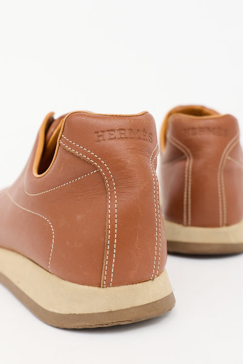 Hermès Leather Slip On Sneaker