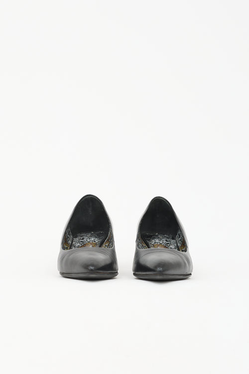 Hermès Leather Vicky 40 Pump