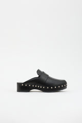 Hermès Leather Calya Clog Mule