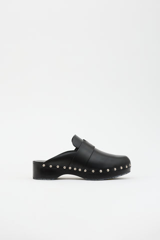 Hermès Leather Calya Clog Mule