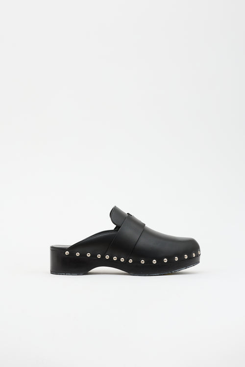 Hermès Leather Calya Clog Mule