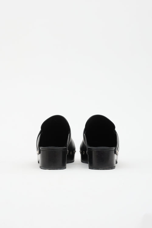 Hermès Leather Calya Clog Mule