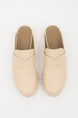 Hermès Leather Calya Clog Mule