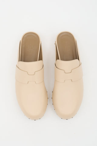 Hermès Leather Calya Clog Mule