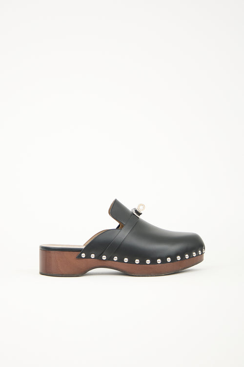 Hermès Leather Carlotta Mule