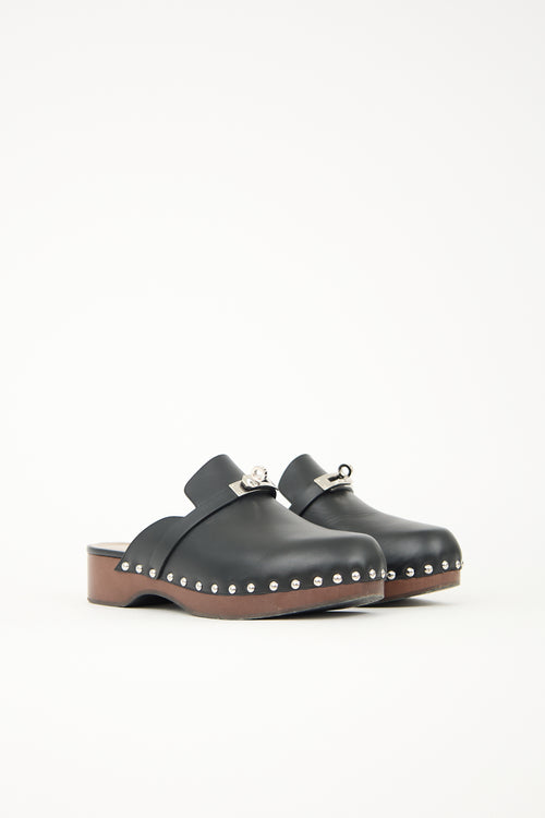 Hermès Leather Carlotta Mule