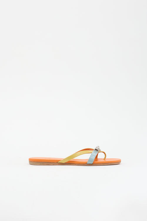 Hermès Leather Corfou Sandal