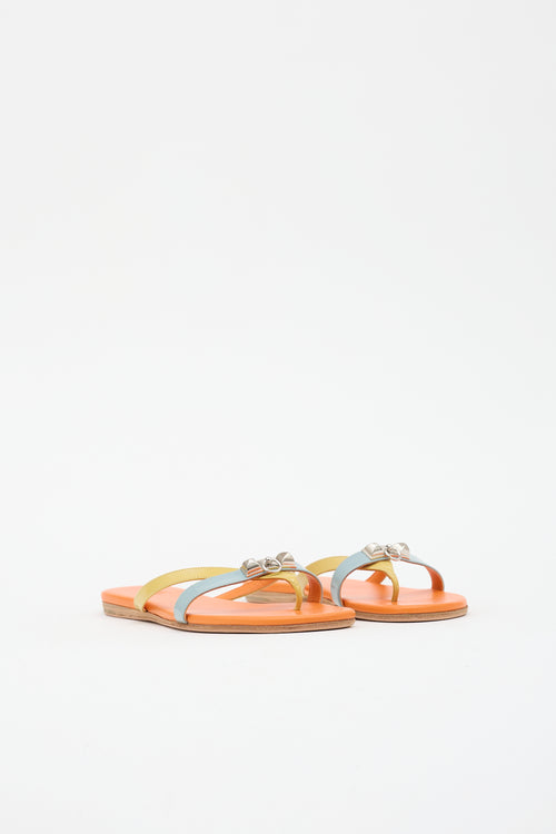 Hermès Leather Corfou Sandal