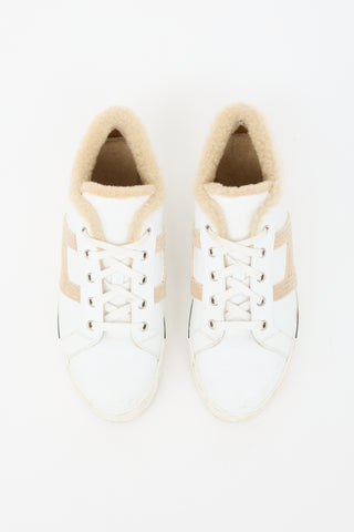 Hermès Leather Dare Platform Sneaker